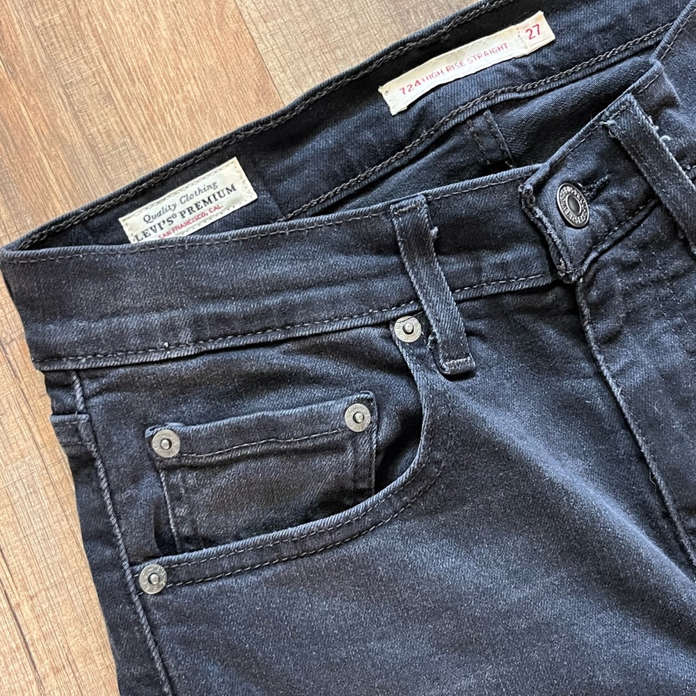 Levi's Women’s Black Straight Leg Jeans